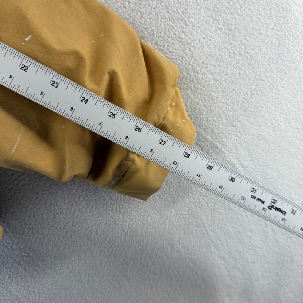 Vintage Nortex Jacket Mens Large Tan Fleece Lined Bomber Dacron Paint Stains 60s - Picture 6 of 10